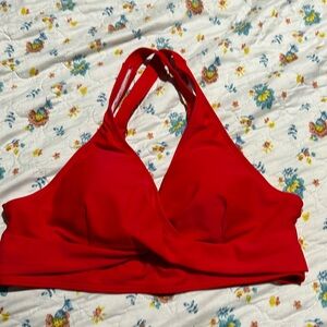 Red bikini top
